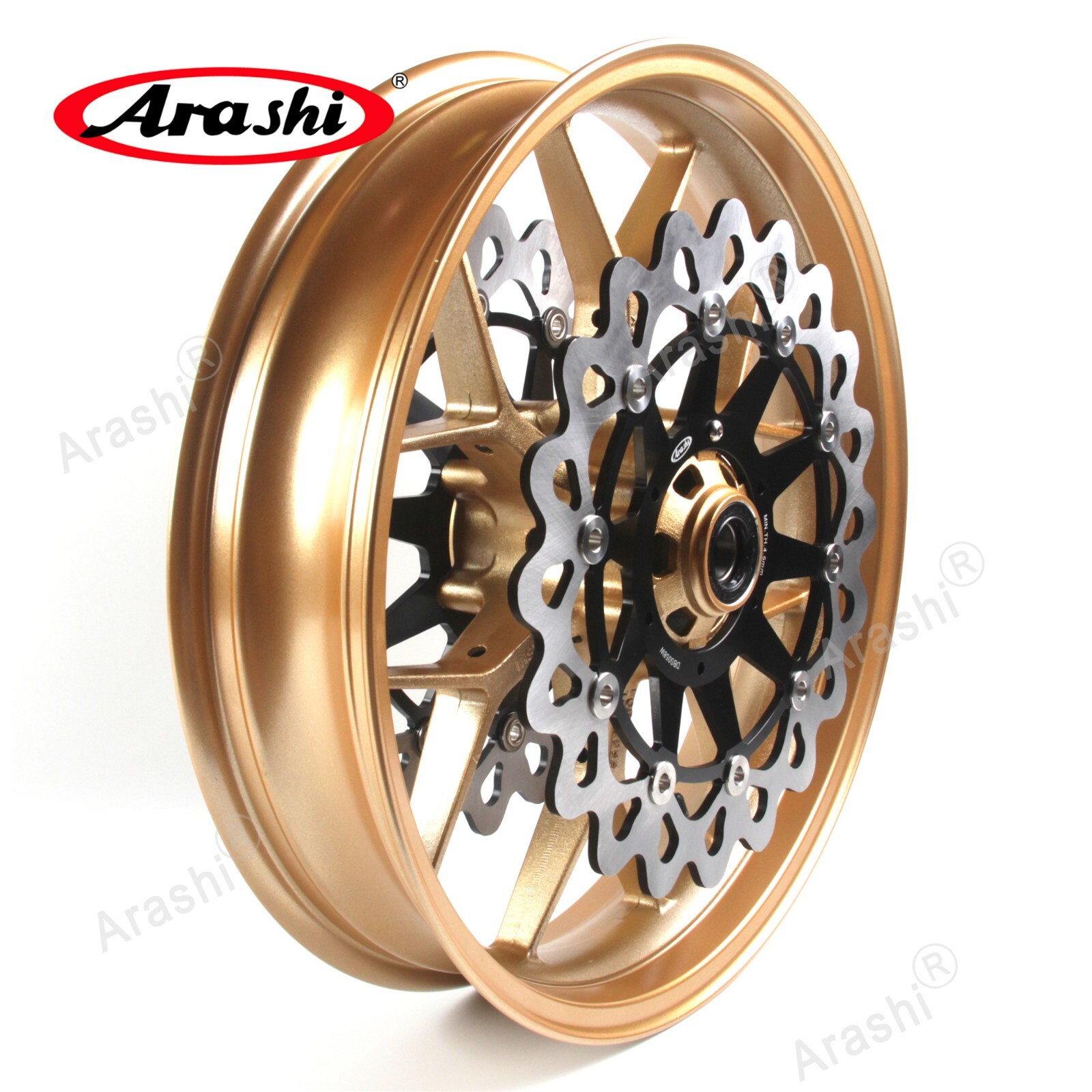 Fit Honda CBR1000RR Fireblade 2004 2005 Front Rear Wheel Rim + Brake Disc Rotor