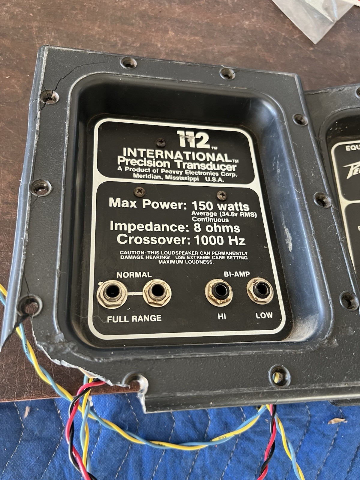 Lot of 3 Vintage Peavey Speaker Crossover Connector Boxes for parts or repair