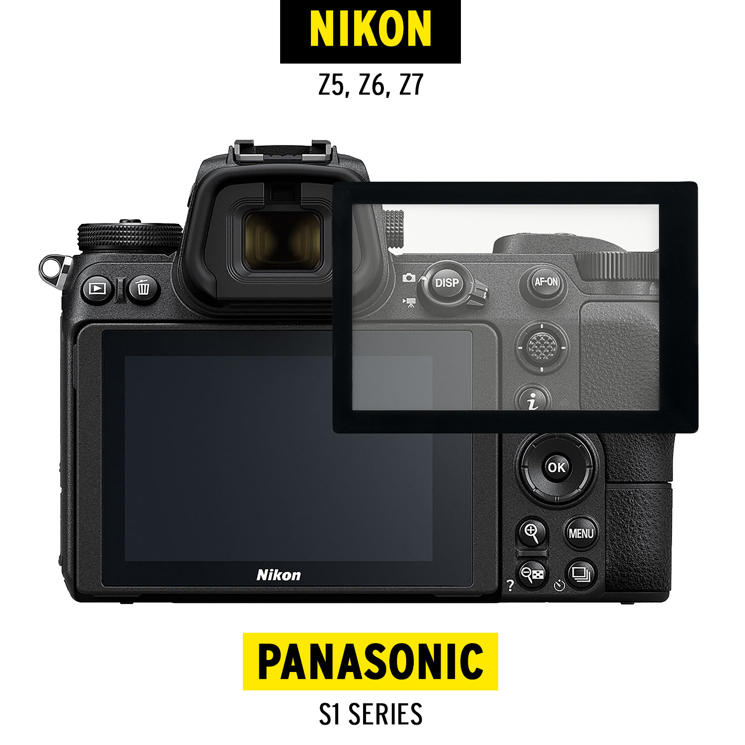 Koah LCD Ultra Armor Screen Protector for Nikon Z5, Z6, Z7 & Panasonic S1 Serie