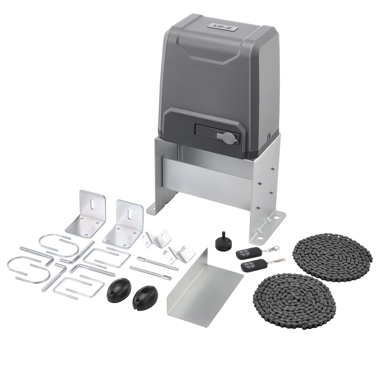 CO-Z Sliding Gate Opener 750W Electric Gate Motor with Remotes for 4400lb Gates