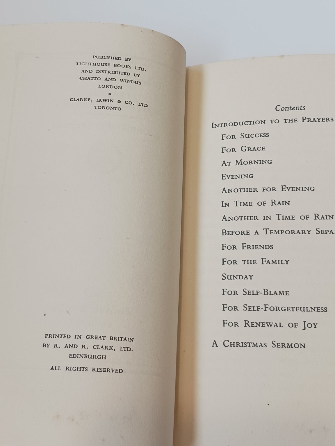 Robert Louis Stevenson Prayers Written at Vailima 1948 A Christmas Sermon