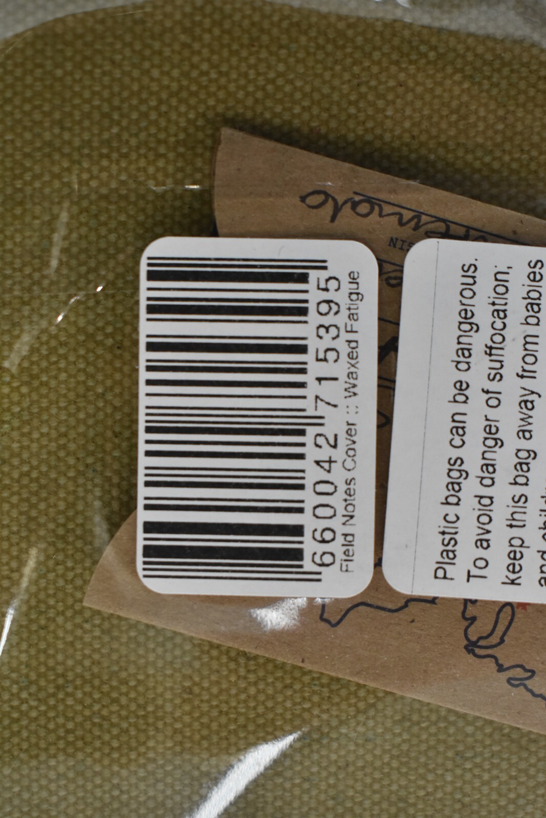 Hide & Drink Waxed Canvas Field Notes Cover Wallet Case 3.5" x 5.5" Army Green