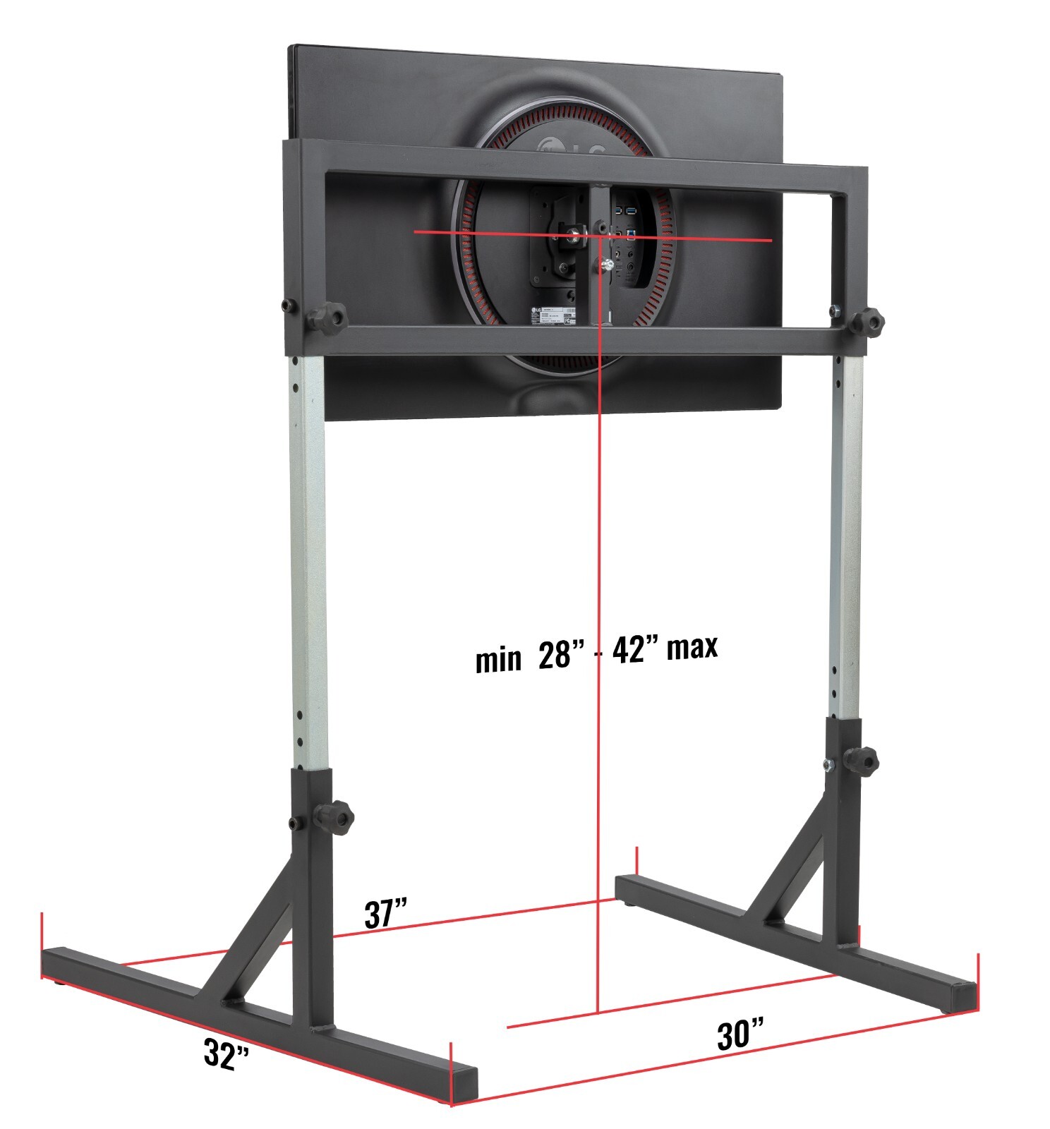 SimFab Monitor Mount Floor Stand for Racing And Flight Simulators