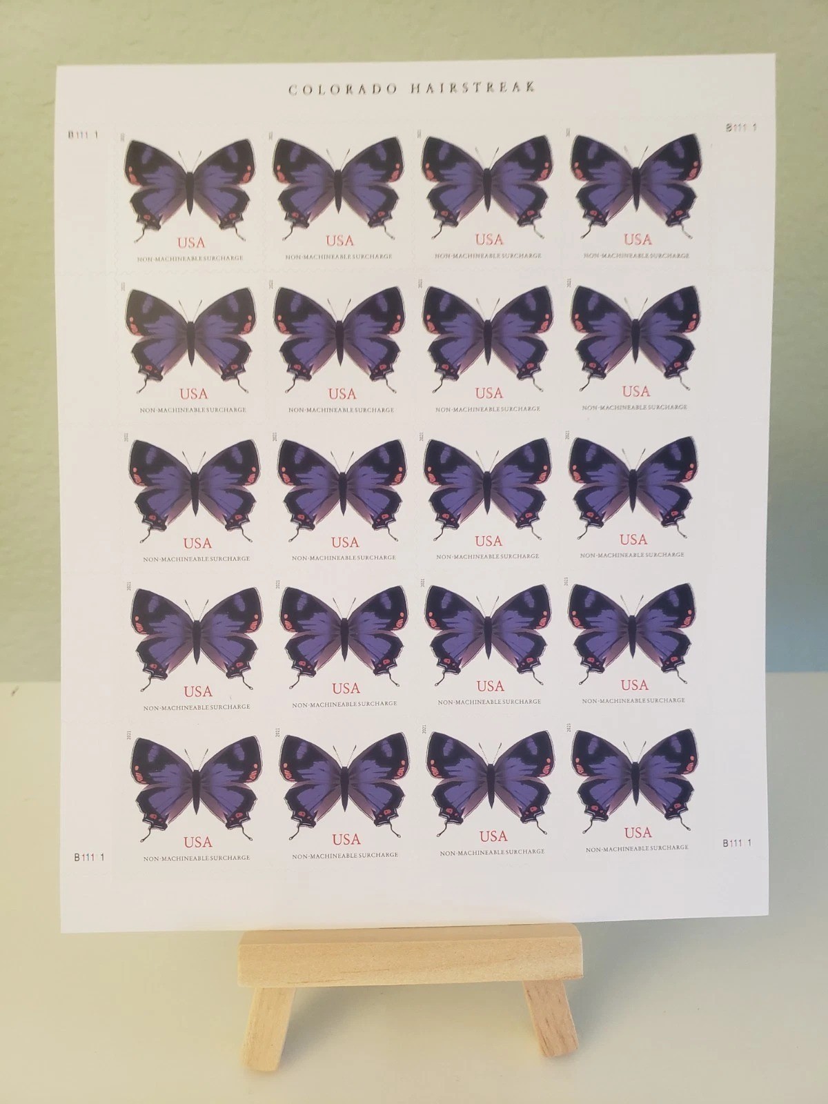 2021 Colorado Hairstreak Butterfly Scott #5568 Non-Machinable - 100 MNH Stamps