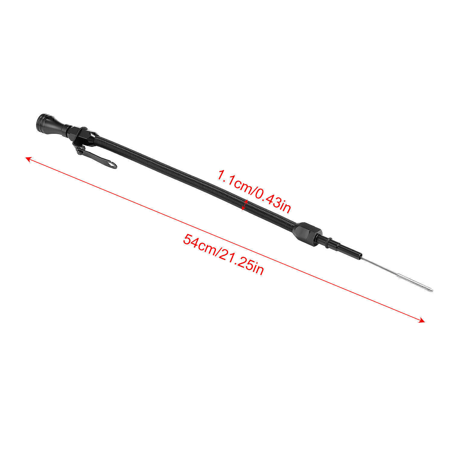 Black Stainless Flexible Oil Dipstick for LS LSX LS1 LS2 LS6 4.8 5.7 6.0 6.2L