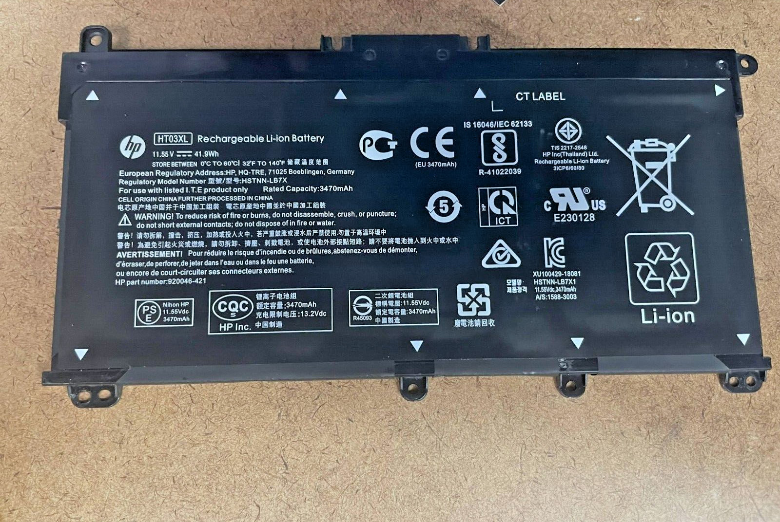 OEM NEW HT03XL Battery HP 240 245 250 255 G7 348 G5 Pavilion 14 15 17 L11119-855