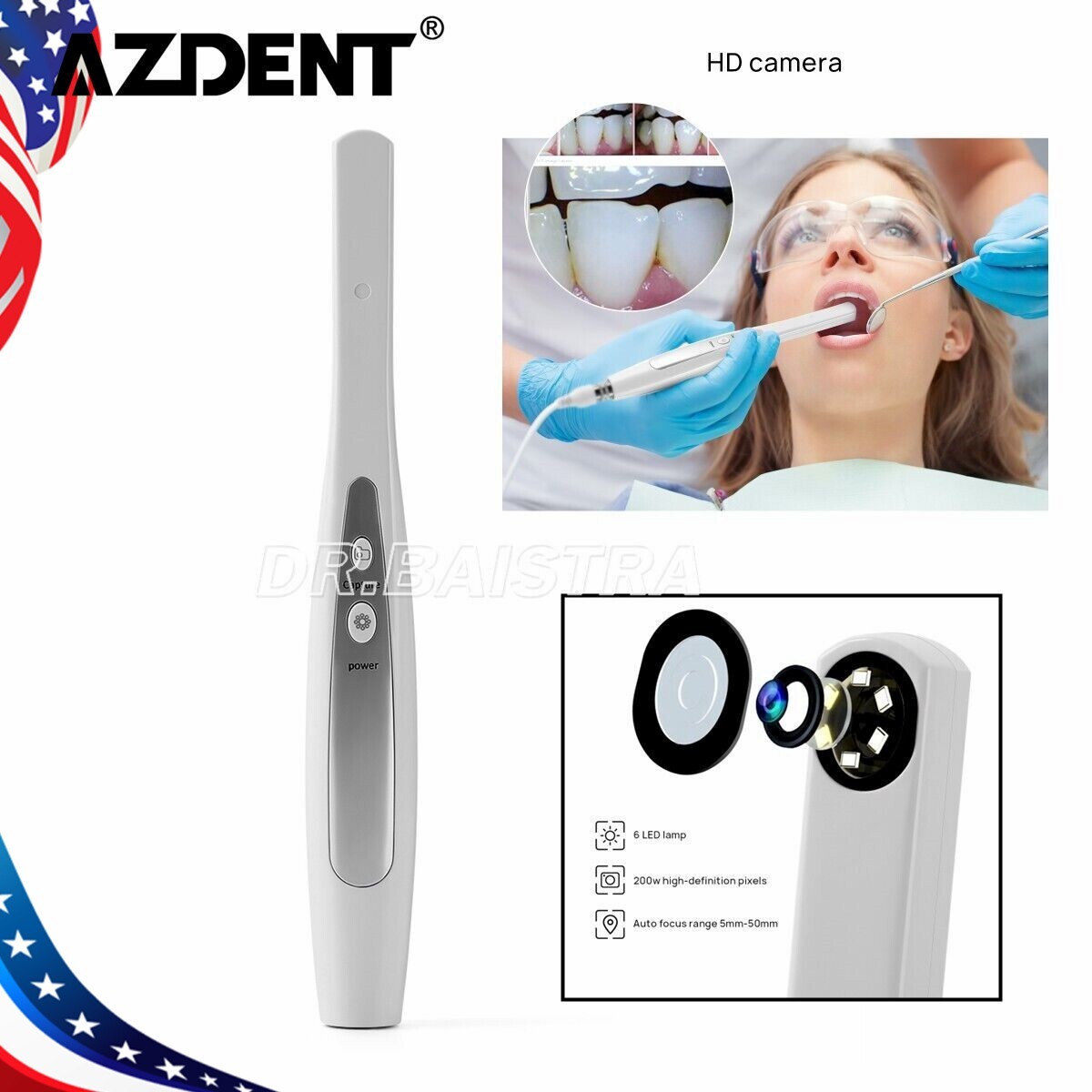 Dental Camera Intraoral Focus Digital USB Imaging Intra Oral 6 LED Light