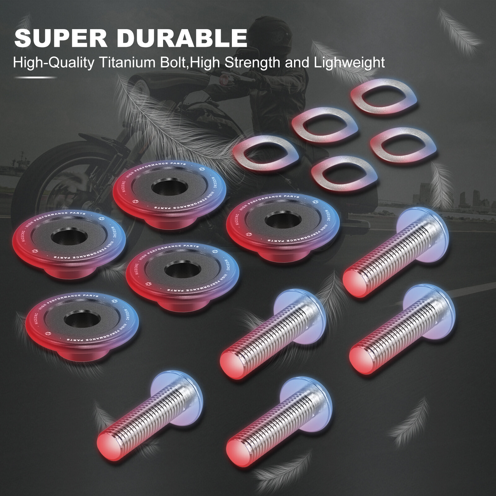 Front Brake Rotor Disc Hardware M8 Bolts Kit for Harley Street Glide FLHX 09-22