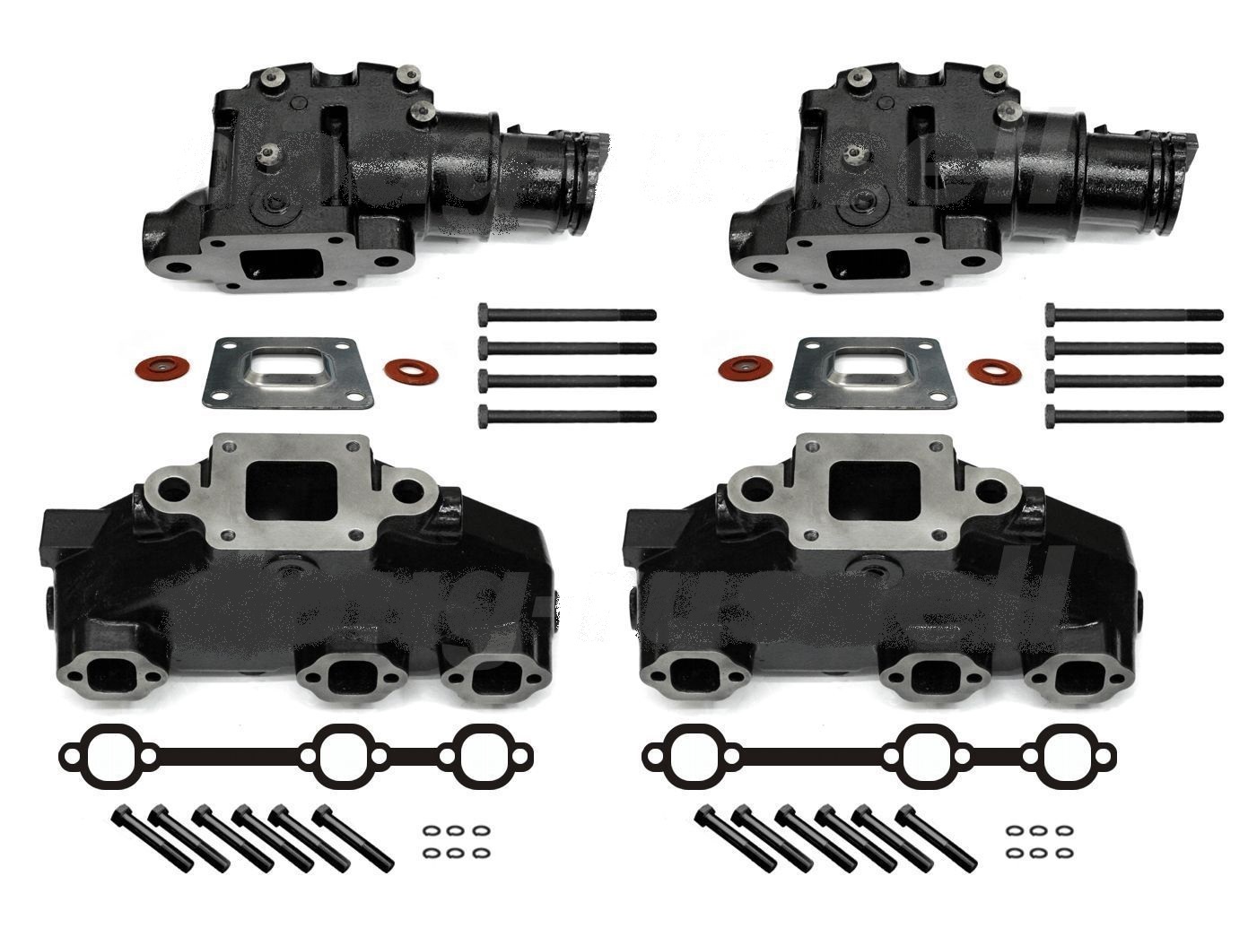 Mercruiser 4.3 L V6 Dry Joint Exhaust Manifold riser CONVERSION KIT 1987-2001