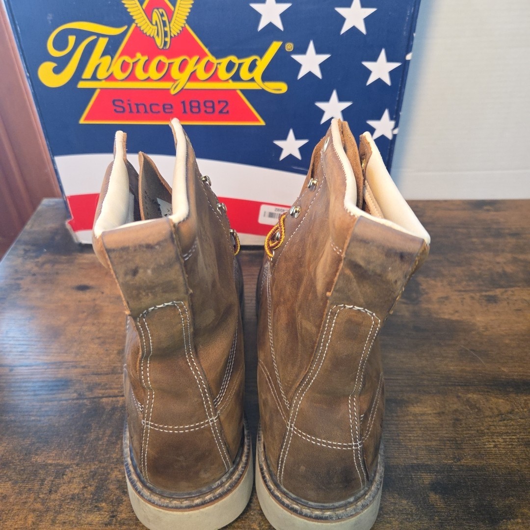 Thorogood American Heritage 8” Crazy Horse Leather Steel Toe Boots Size 11.5 D