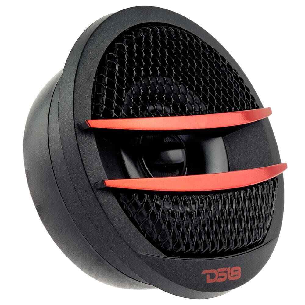 DS18 TX1S Car Audio 2" Super Tweeter Build In Crossover - 200 Watts Pair Red