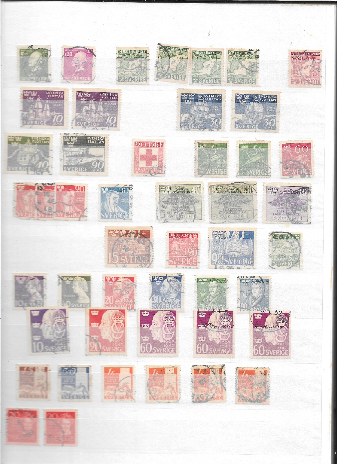 Excellent Sweden collection in stockbook!!