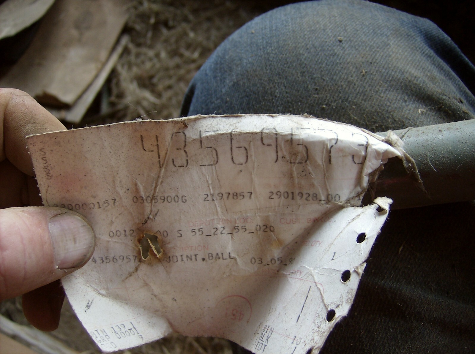 43569573 JOHN DEERE TIE ROD STEERING JOINT BALL