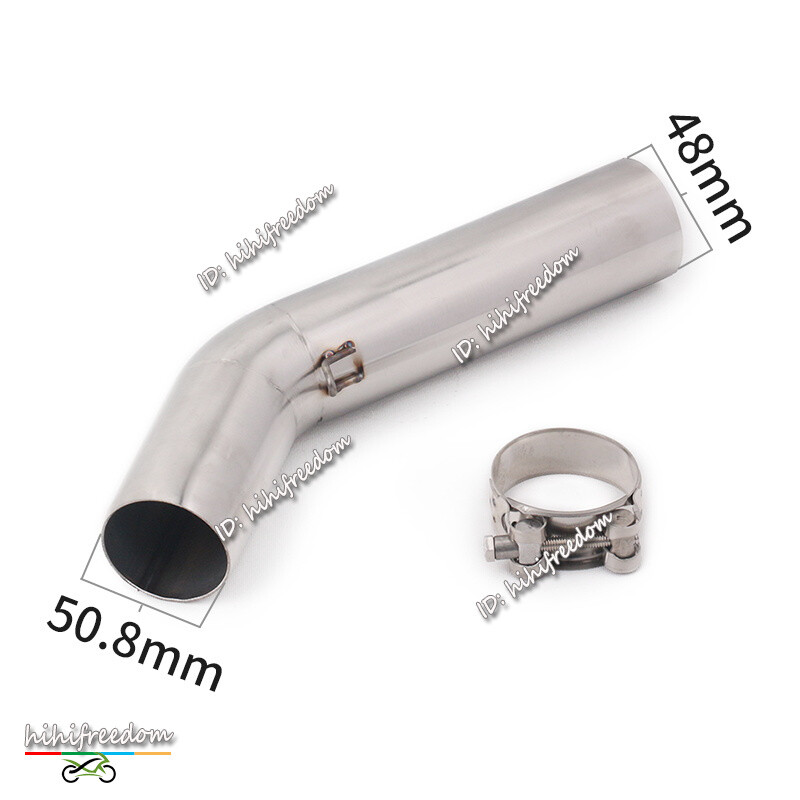 Full Set Exhaust Front Mid Pipe Carbon Muffler For Suzuki GSXR 600 750 2006-2007