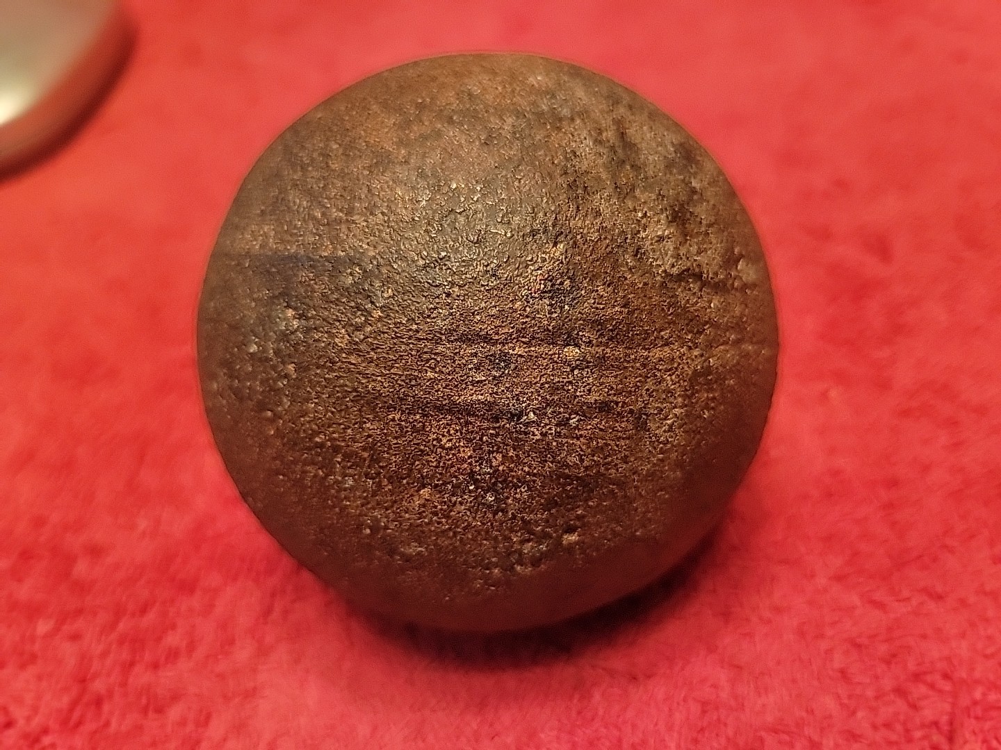 Antique Cast Iron Cannon Ball Cannonball Projectile 3" 4lb 6oz
