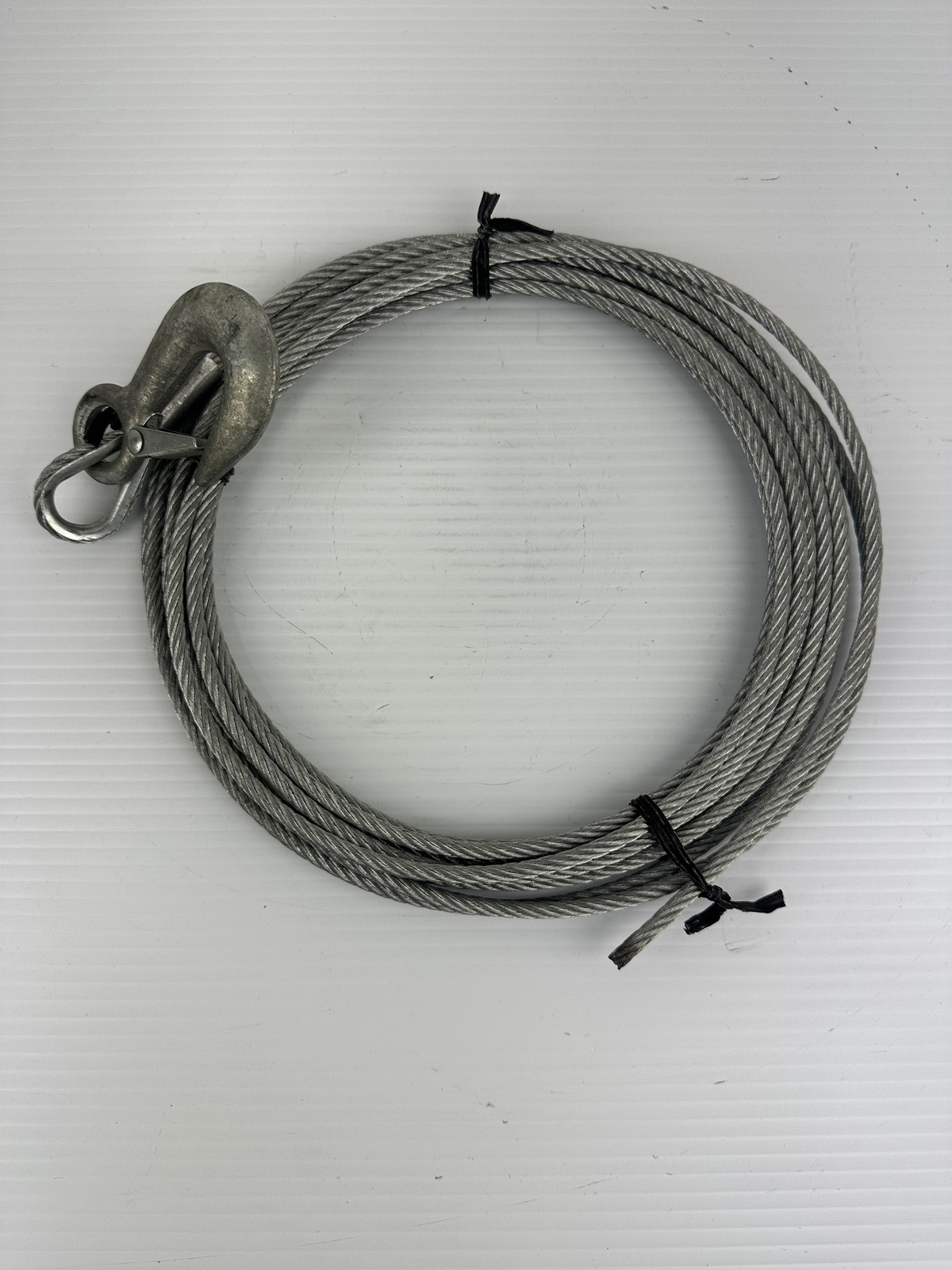Boat Trailer Winch Cable 7/32 with Hook 25' Long Steel