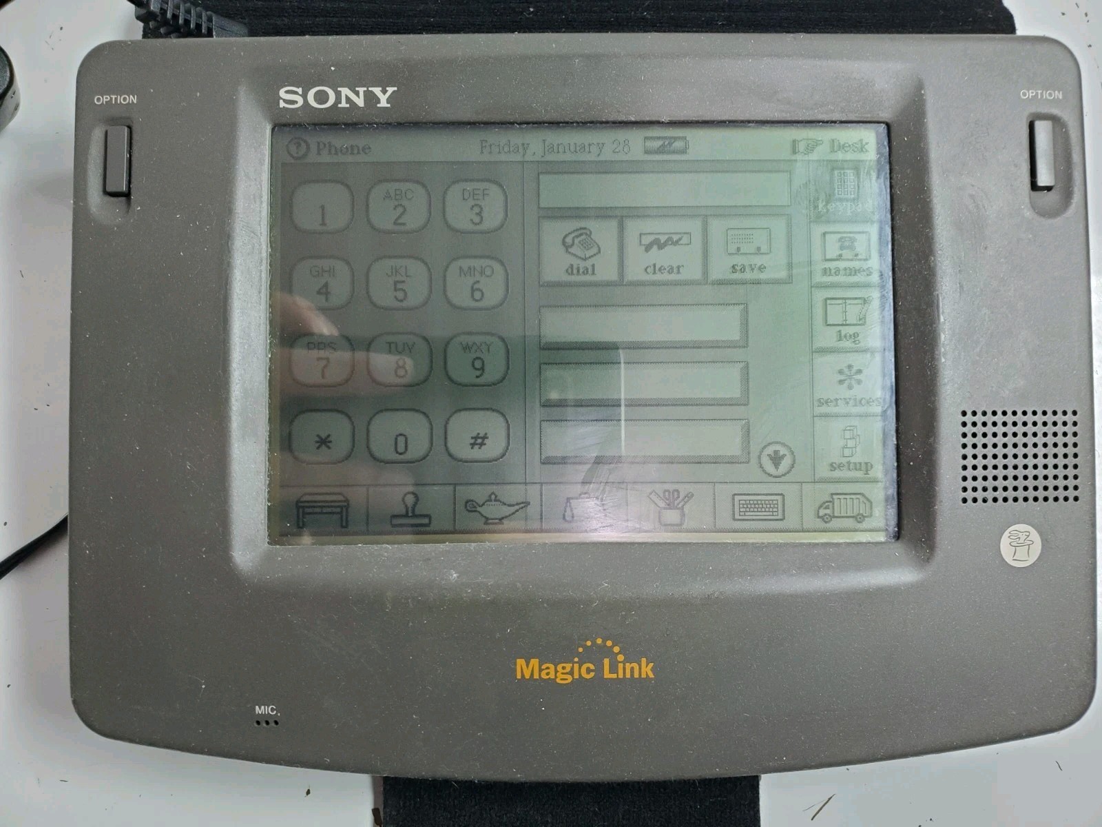 Sony PIC-1000 Magic Link With Power Adapter & Cover - Tested Working