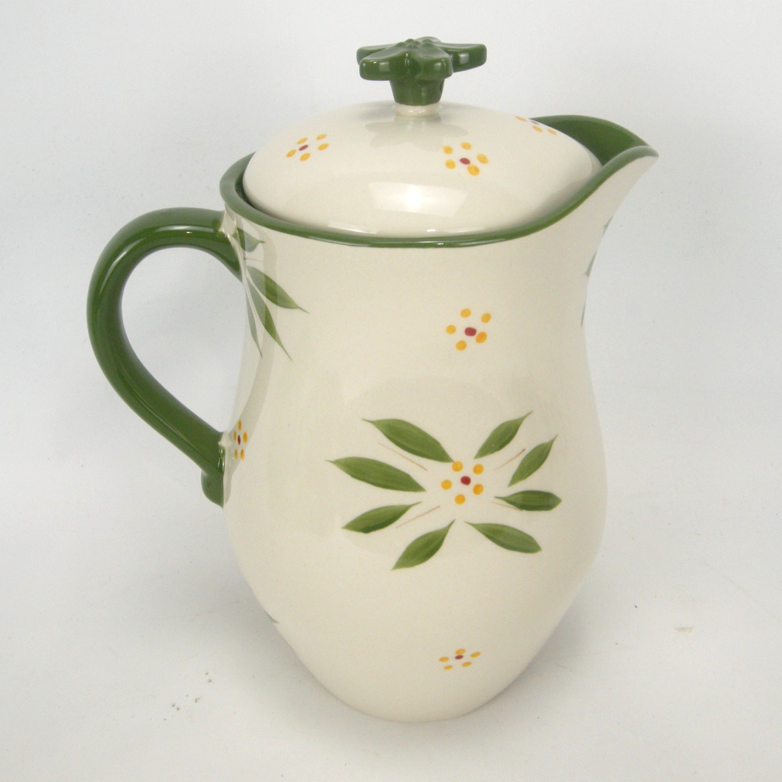 Temptations by Tara 2 Qt Pitcher Old World Green with Lid KFI-XNG-89328