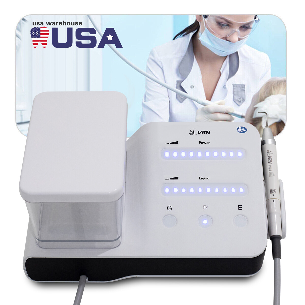 LED Dental Ultrasonic Piezo Scaler Handpiece Bottle Fit EMS Cavitron Woodpecker