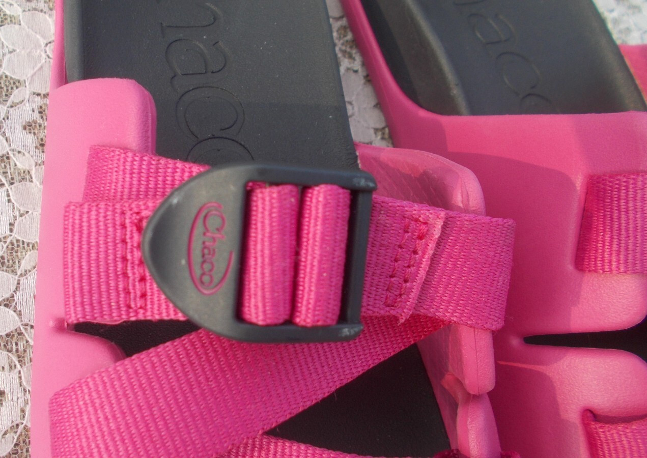 CHACO SANDALS, Magenta Pink CHILLO Slides, EURO 37 (women's 7.5 - 8)