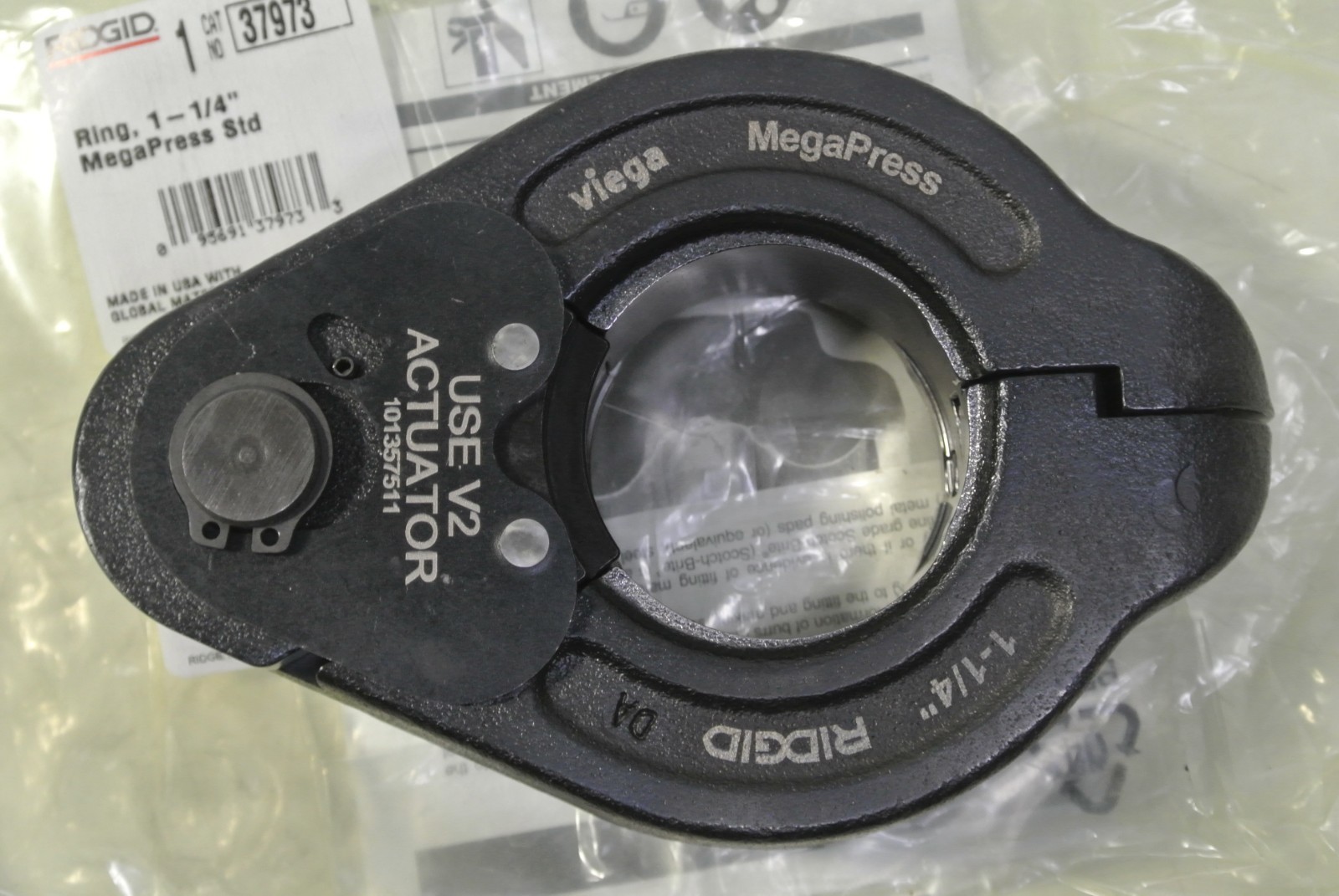 RIDGID 37973 MegaPress Ring for Standard RIDGID Press Tools, 1-1/4-Inch