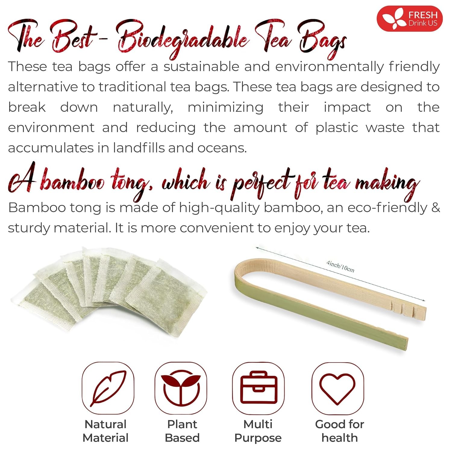 , Premium 140 Hibiscus Flowers Tea Bags, 100% Natural, Handmade & Pure from Hibi