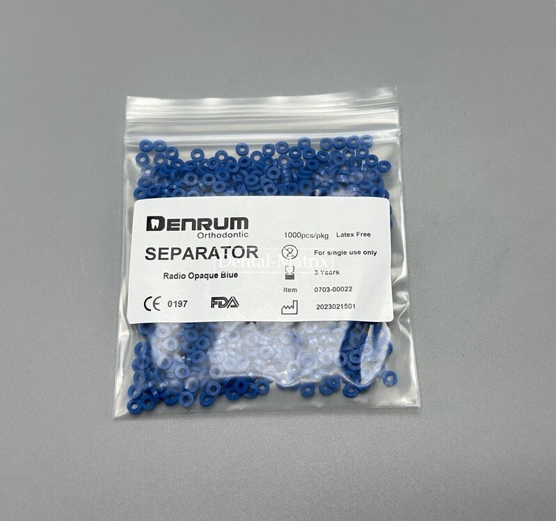 1000pcs Dental Ortho Non-latex Separators Spacers Elastic Elastic Ties Gap Bands