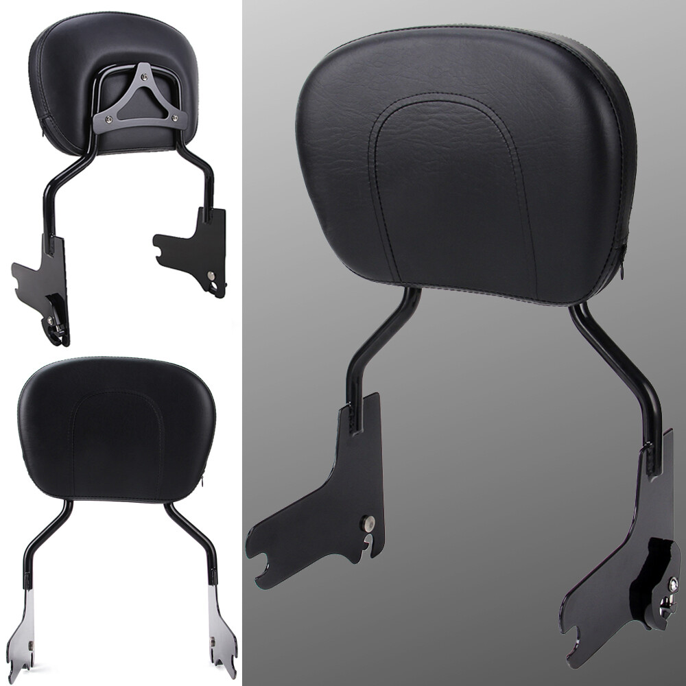 Quick Release Passenger Backrest Sissy Bar Black For Harley Electra Glide 97-08