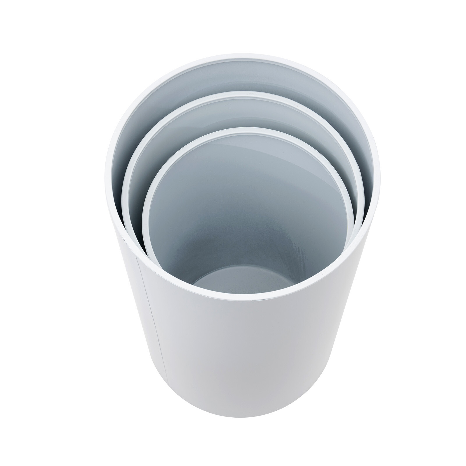 3 Pcs Round Cylinder Pedestal Stand For Wedding Party Display Stand Decor White