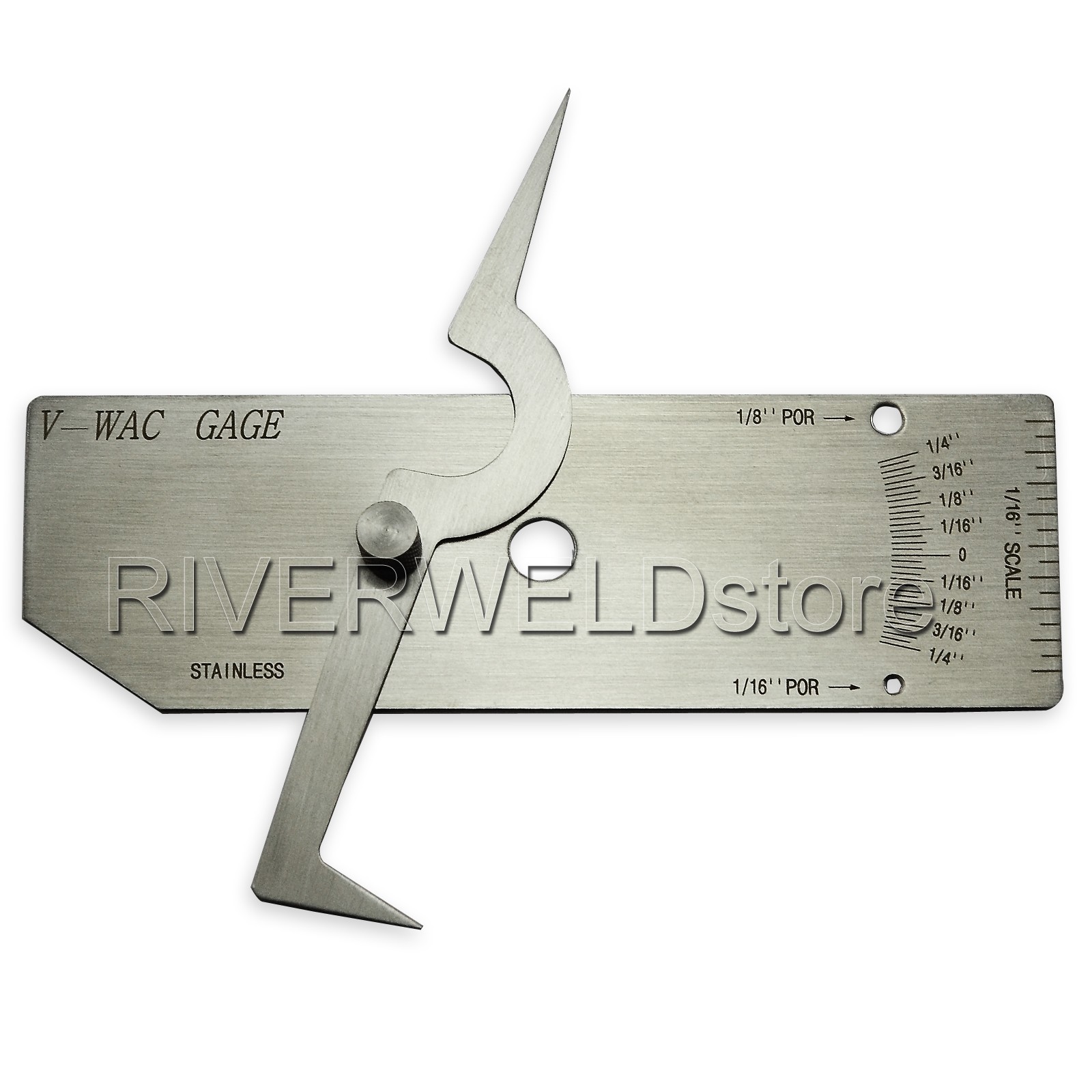 V-WAC GAGE Single Weld Gauge of Welding Inspection Gauge Inch Stainless Steel