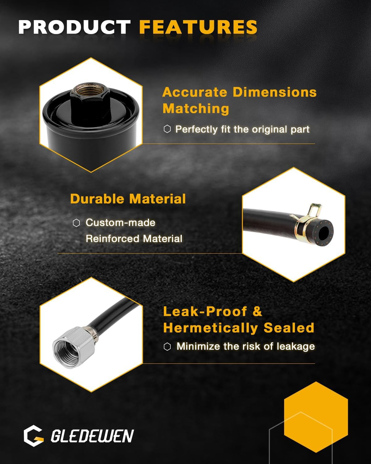 Fuel Line Kit Complete Nylon for 1988-1997 GM Chevy C1500 C2500 C3500 Trucks