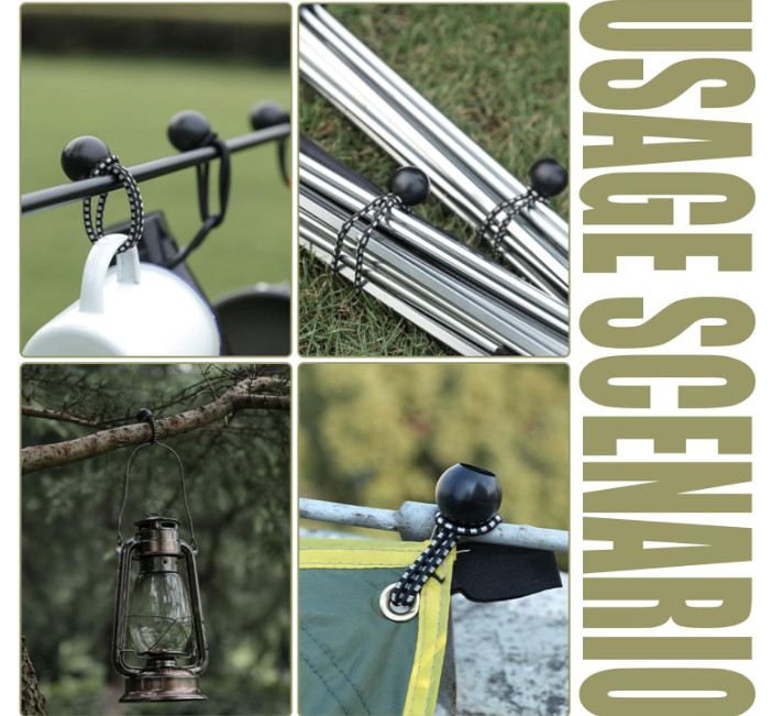 30 Pack Ball Bungee Cord, 6 Inch Heavy Duty Bungie Cord Balls Canopy Tarp Tie do