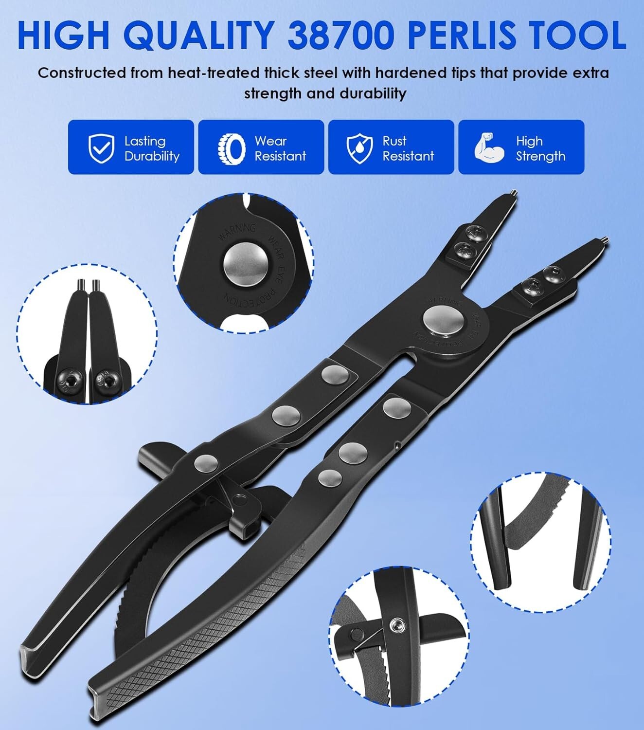 Upgraded 38700 Spindle Snap Ring Pliers for Ford Super Duty Pickups 2007 and New