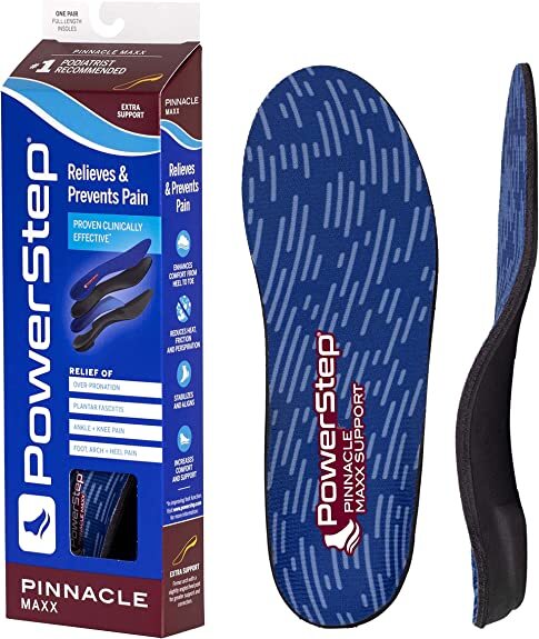 Powerstep Pinnacle Maxx (All Sizes) Neutral Orthotic Arch Support Insole System