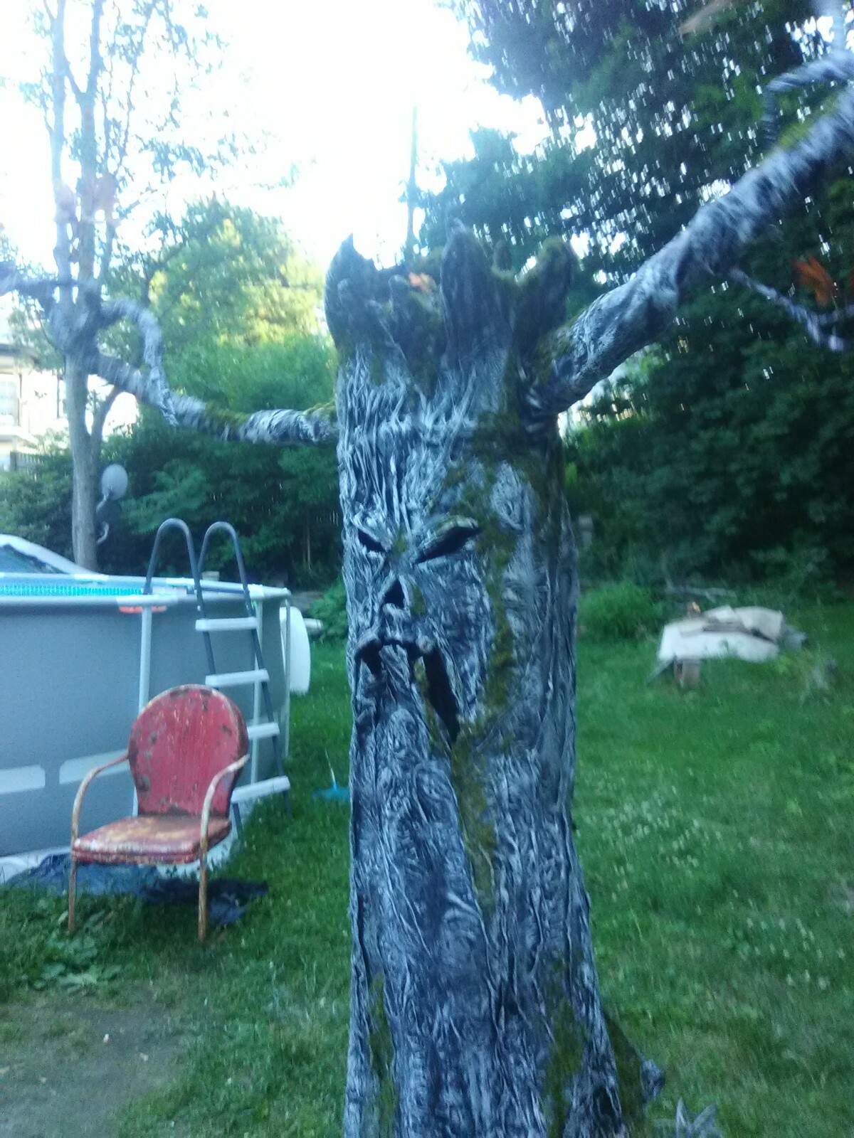 HAUNTED GLOWING HALLOWEEN TREES Halloween Props, OOAK by: MADMAT