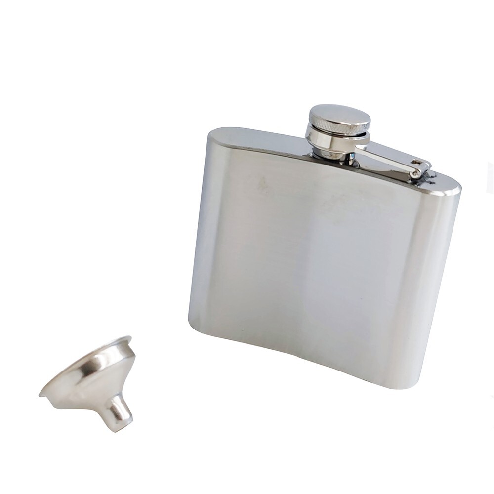 5oz Pocket Flask with Portable Funnel Portable Alcohol Wine Bottle Stainless