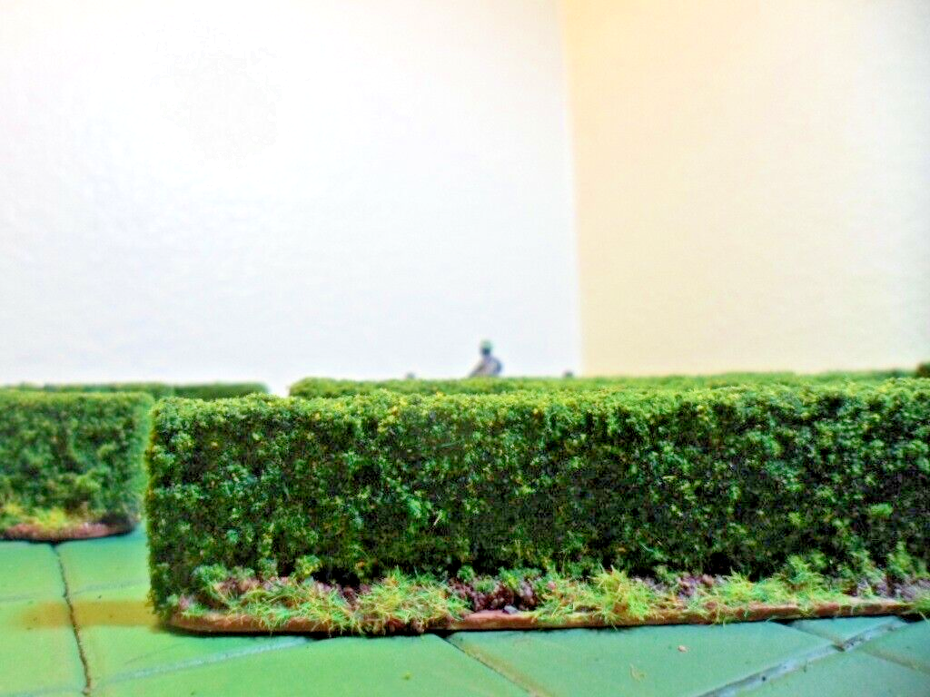 Wargame Terrain Hedges 28mm 25mm Painted lot of 10 pcs