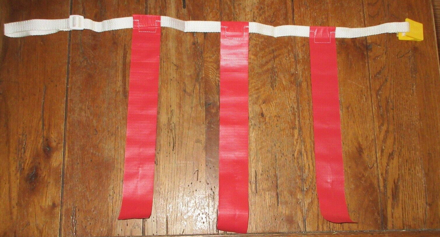 Lot of 25 Triple Threat Flag Football 3 Red Flags Quick Release Clip Belt  S/M