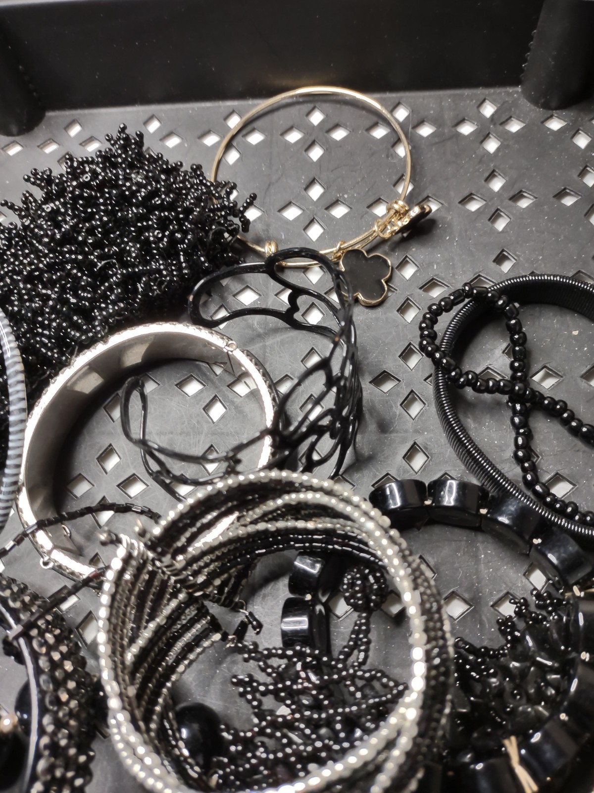 Lot Of Black / Dark Bracelets Black Bracelet Lot MLLAN