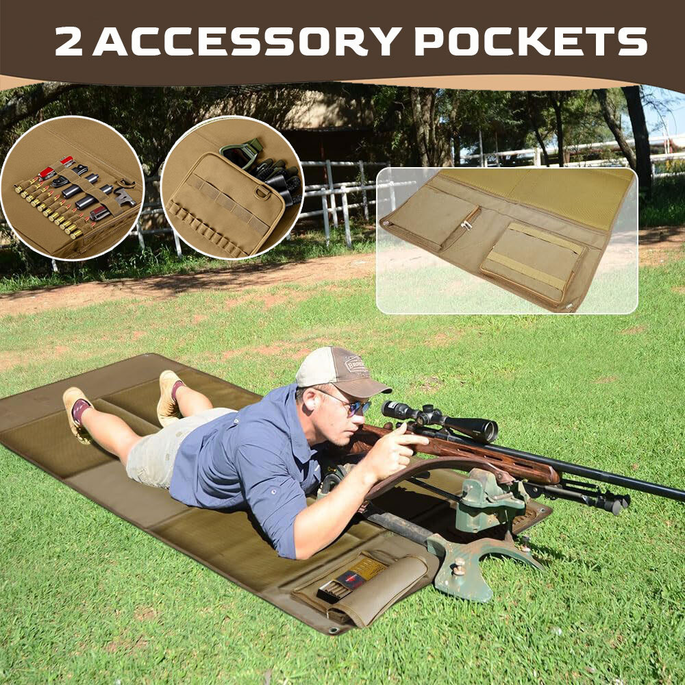 Heavy Duty Shooting Mat Tactical Prone Padded Roll Up Hunting Range Gear Large