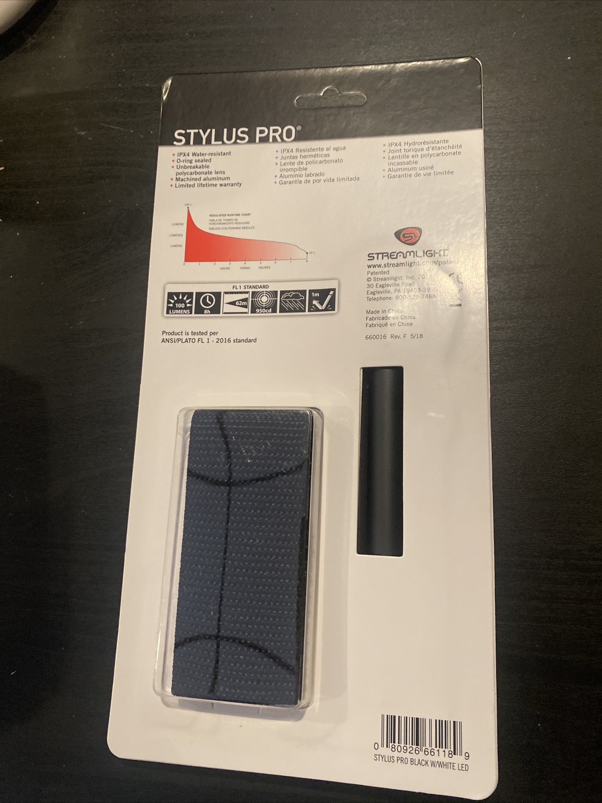 Streamlight Stylus Pro Flashlight w/2 (AAA Batteries)