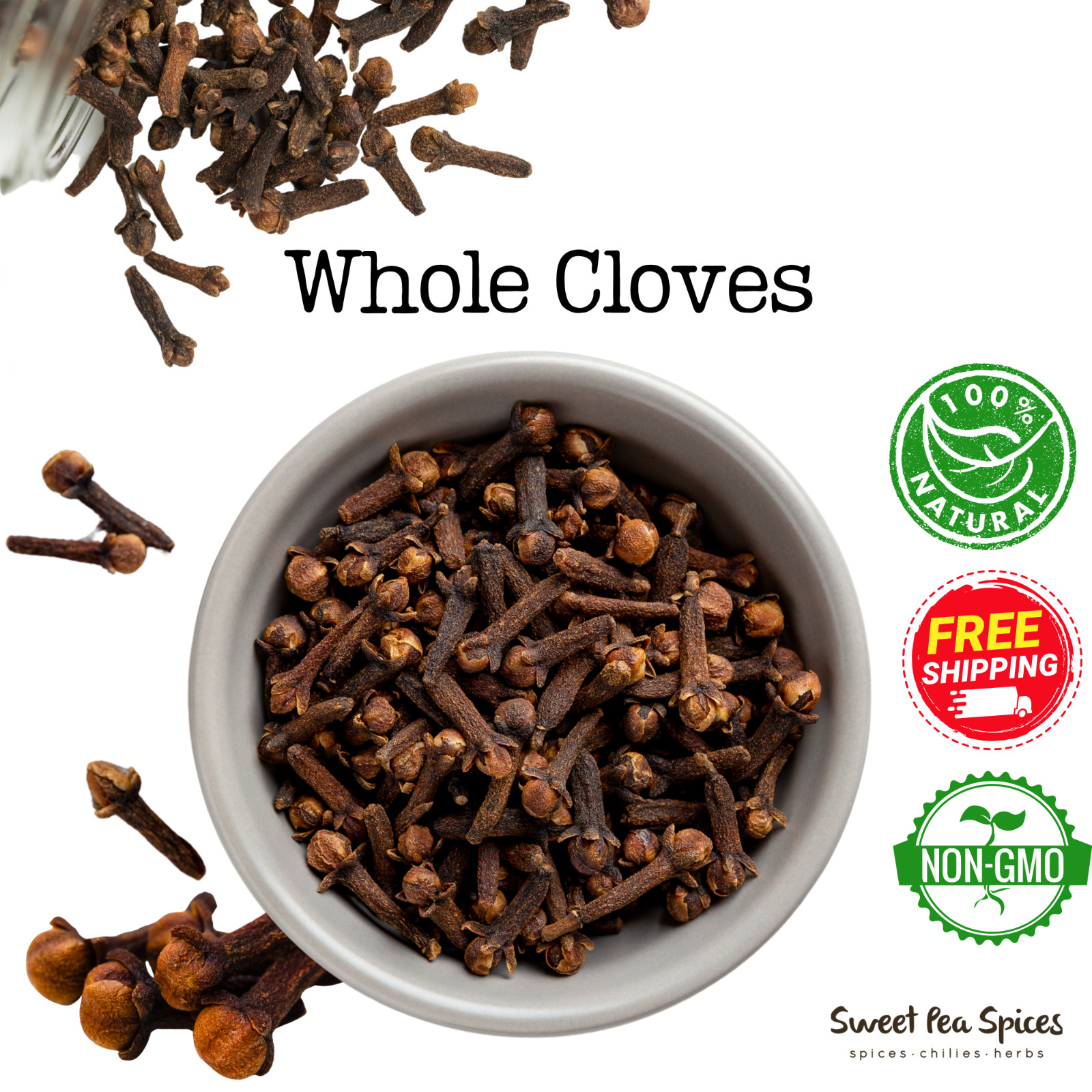 Organic Whole Cloves - Bulk - Clove Buds - Clavo de Olor - Syzygium aromaticum