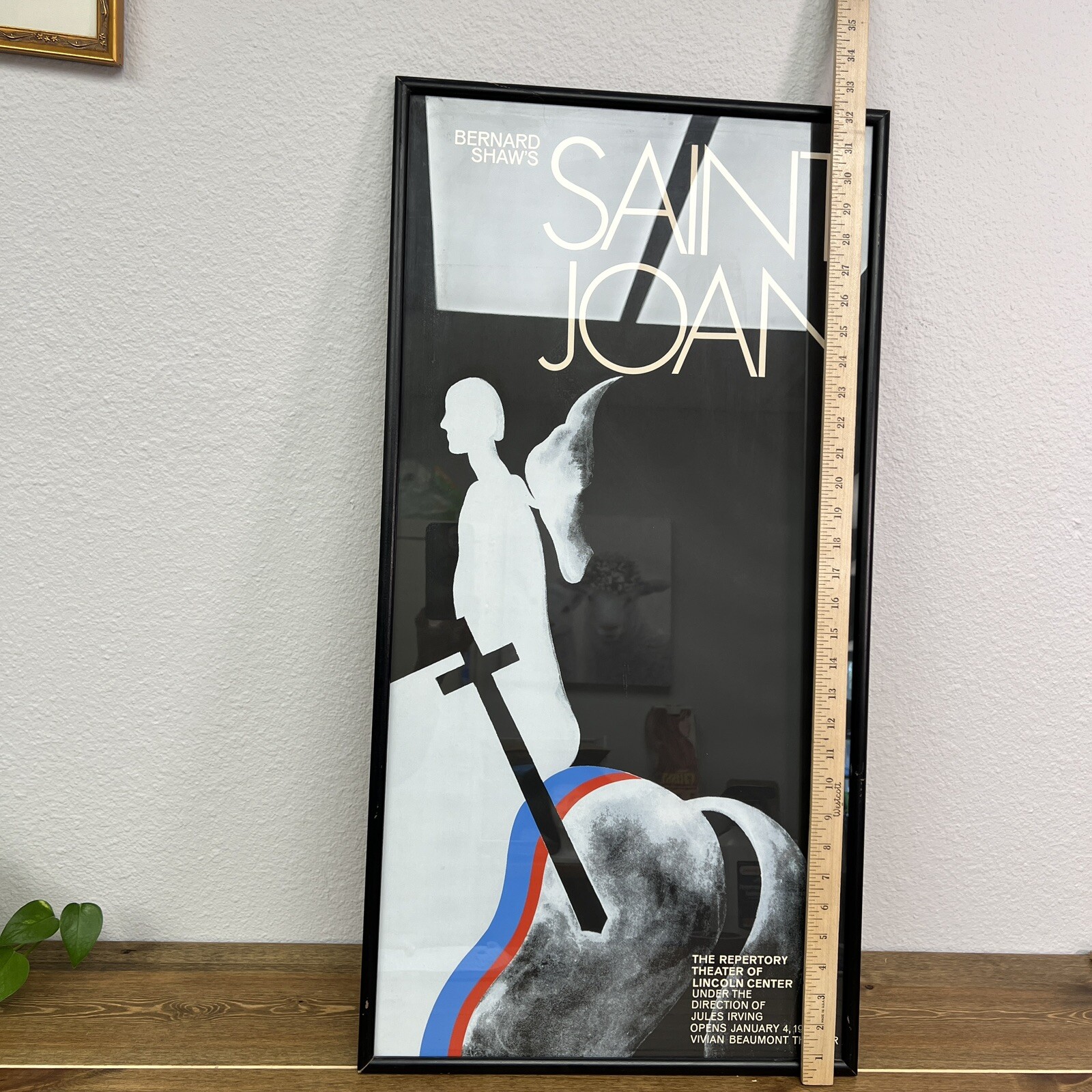 Saint Joan 1968 Custom Framed Poster Vintage