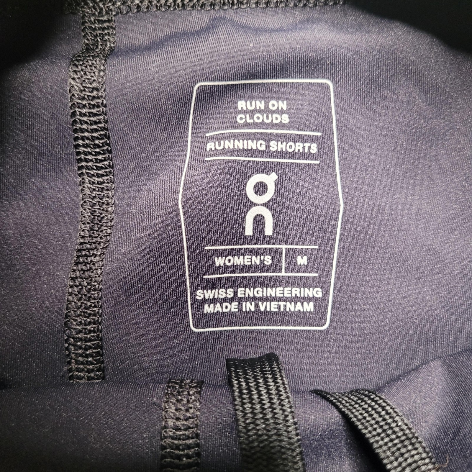 On Running Shorts Womens Medium Blue Stone Lined Lightweight Athletic Sport