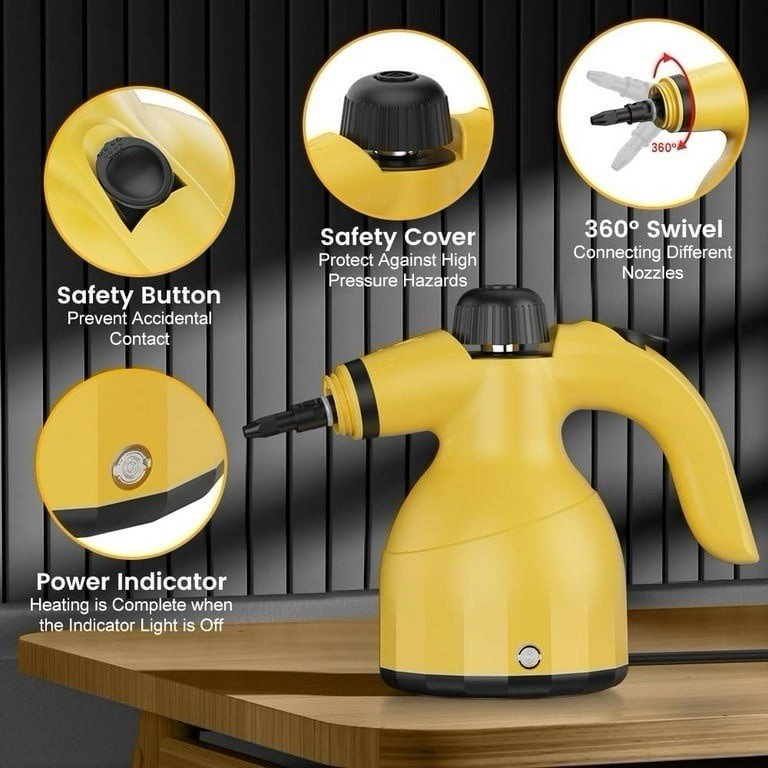 Steam Cleaner for Home, 1000W Multi-Surface Steamer, Portable Natural Steamer