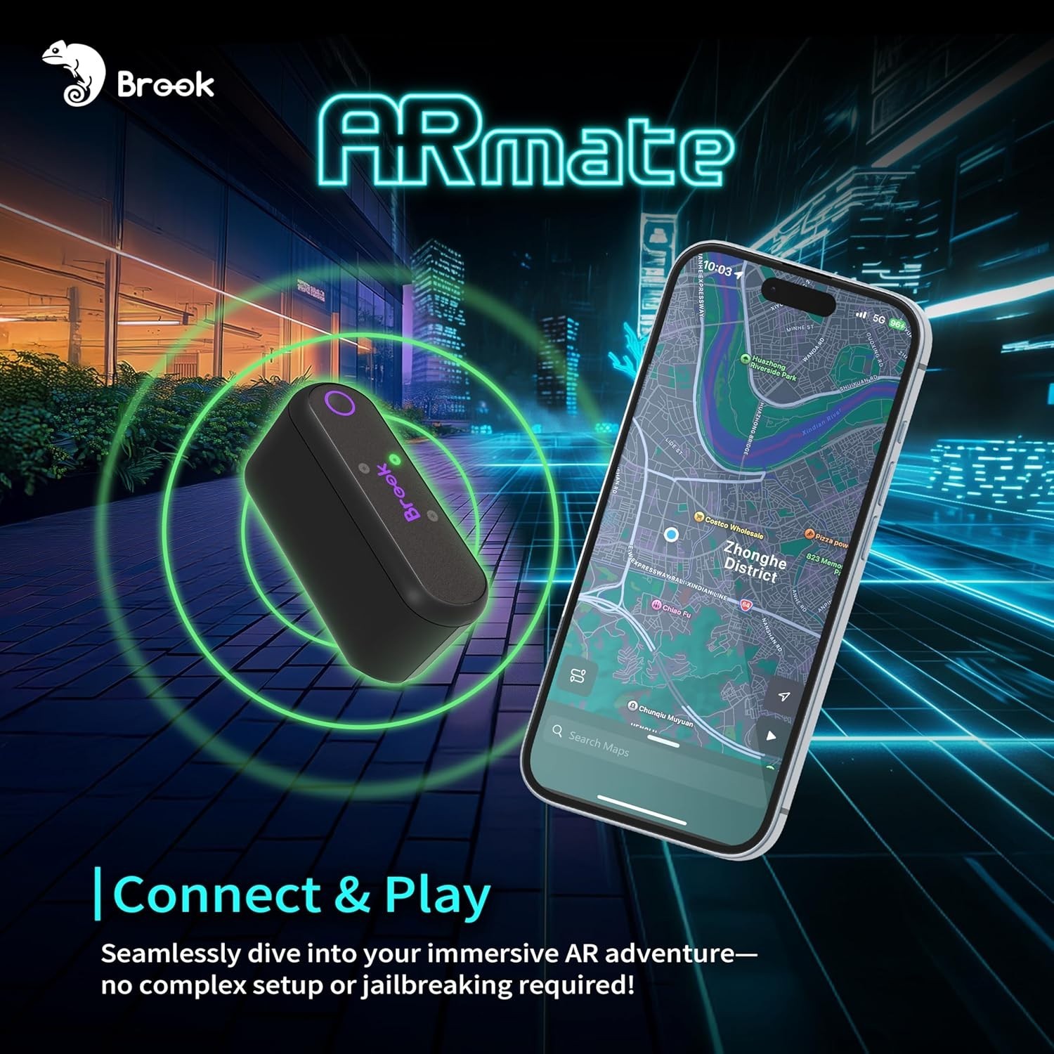 Brook Gaming AR Mate: Portable AR Device for Pokemon GO, Monster Hunter, Pikmin