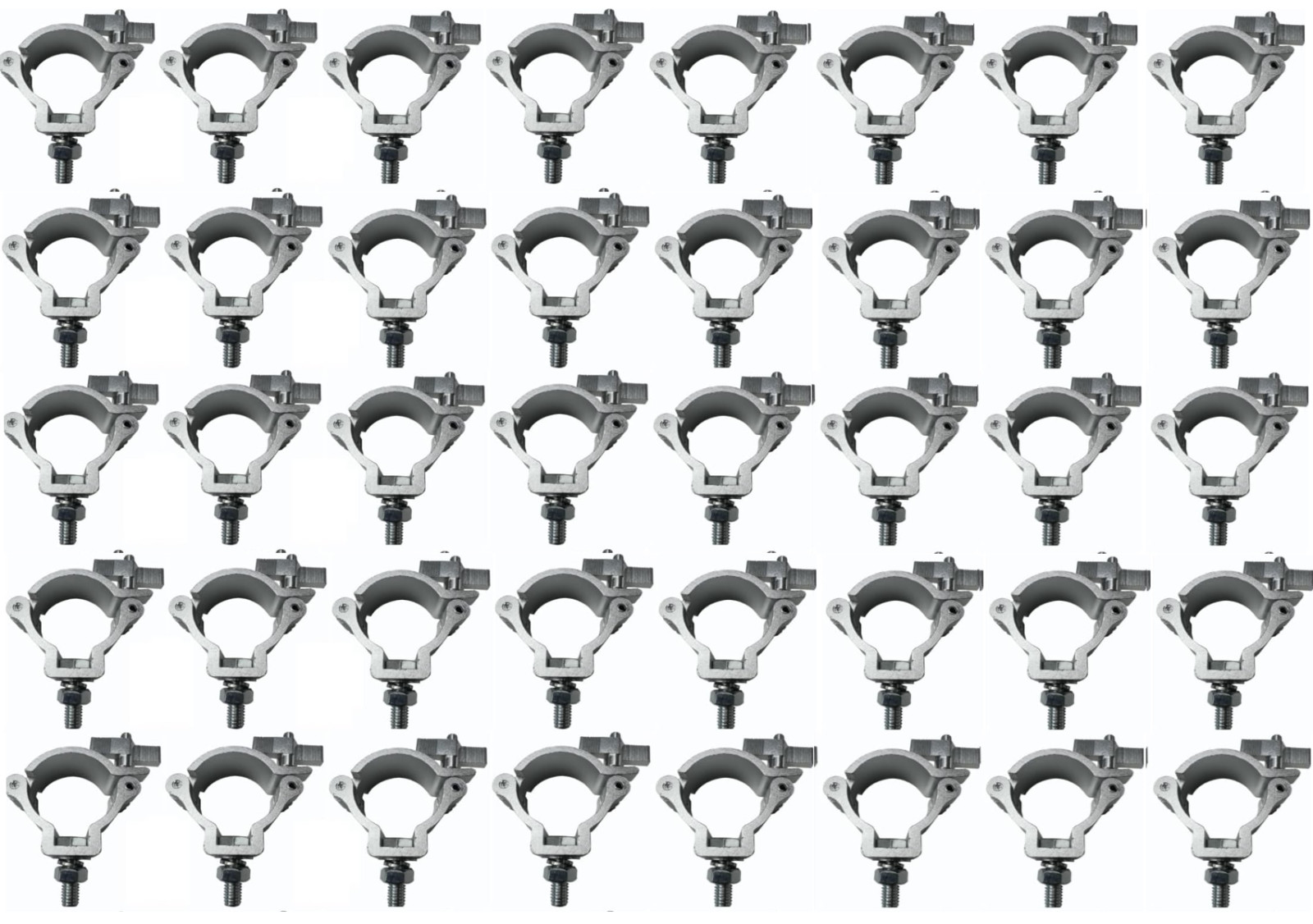 40PCS 2" Stage Par Light Clamps Hook Aluminum Alloy Truss O-Clamp Heavy Duty Fit