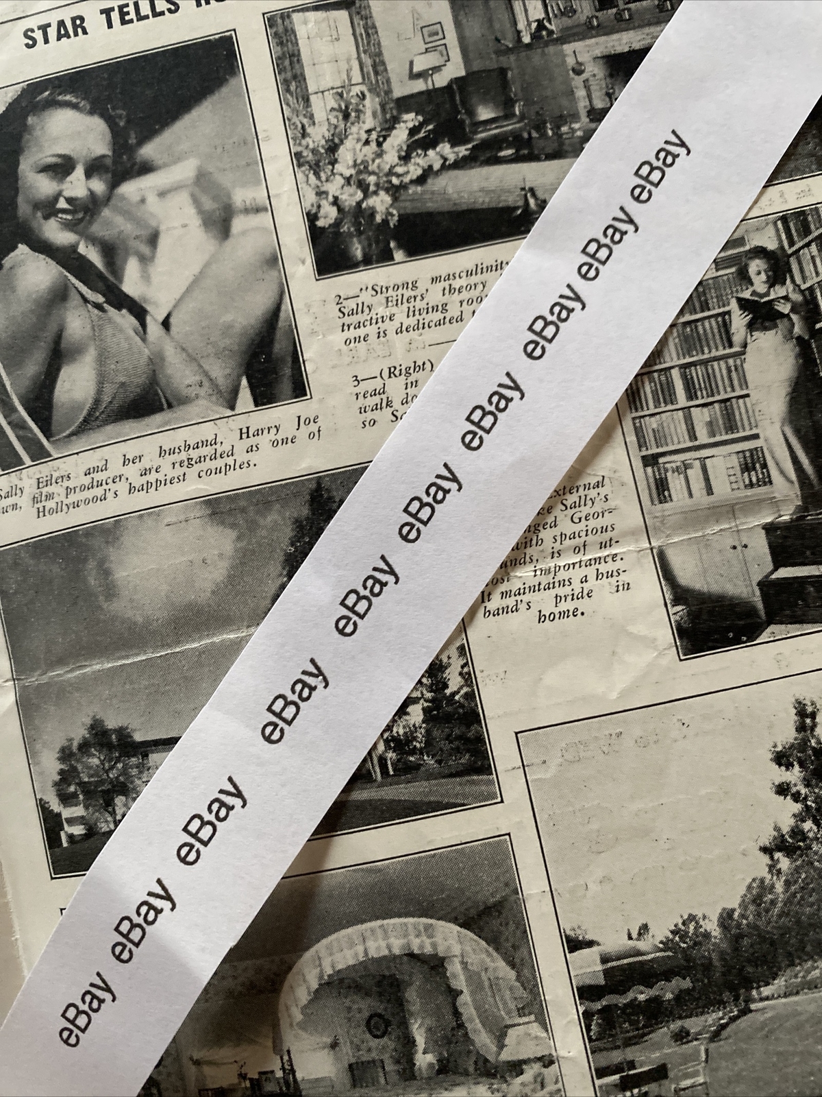 MIDTOWN NEWSETTE Vintage 1939 Movie Newspaper CLAUDETTE COLBERT Cary Grant MORE