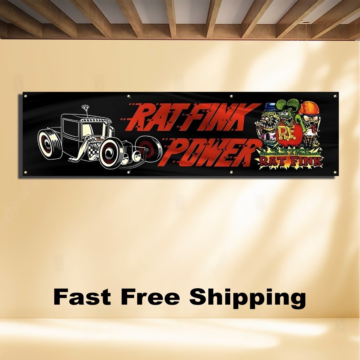 RAT FINK 2'X8' BANNER FLAG