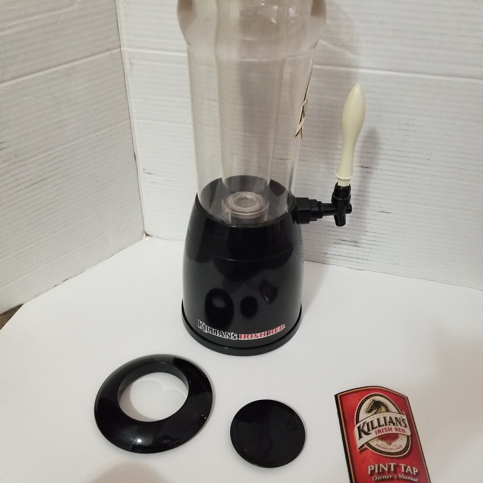 BrewTender Tabletop Beer & Beverage Dispenser Killians Irish Red Tap Keg Lighted